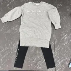 Burberry トレーナーワンピ　レギンスセット6Y120㎝