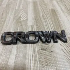 220系クラウン プラチナブラックエンブレム CROWN 文字 新品未使用 