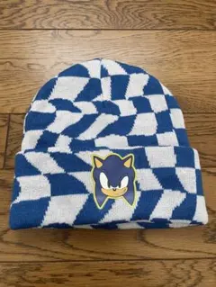 H&M ソニック チェック柄 ニット帽