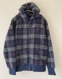 ジムフレックス　ボアパーカー　14 ボアジャケットGymphlex チェック