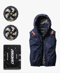 BURTLE AIRCRAFT 空調服 ファン バッテリー セット24V - メルカリ
