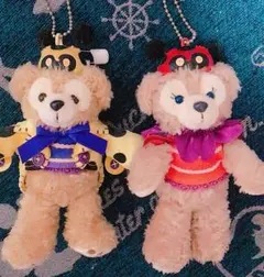 ダッフィー、シェリーメイぬいぐるみバッチ