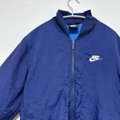 【美品！】NIKE ナイキ ボンバージャケット ネイビー Sサイズ