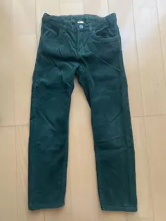 H&M 135 キッズ コーデュロイパンツ グリーン