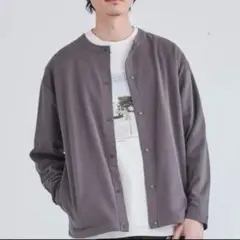 【コーエン】Wフェイスカーディガン メンズ グレー (L)