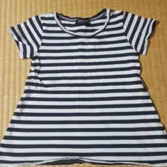 再再値下げ！コムサ★AラインボーダーTシャツ★無印好きな方も