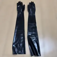 ロングカフス レザーグローブ ダークグリーン - メルカリ