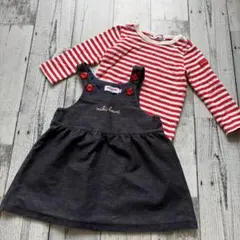MIKIHOUSE★2着セット★子供用 長袖カットソー ワンピース Fサイズ