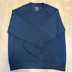 ネイビー ラグランスリーブ トレーナー