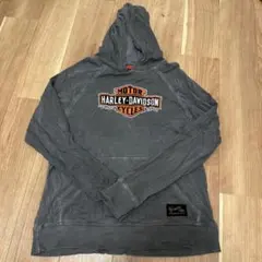 HARLEY-DAVIDSON フード付きパーカー M グレー
