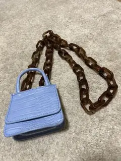 ライトブルー ミニショルダーバッグ