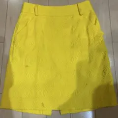Milly イエロー 波模様 スリットスカートのサムネイル