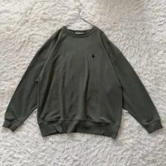 U.S. POLO ASSN. 　ロゴ刺繍スウェット　F　カーキ◆A1954のサムネイル