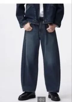 GU バレルレッグジーンズ(丈標準69.5～73.5cm)