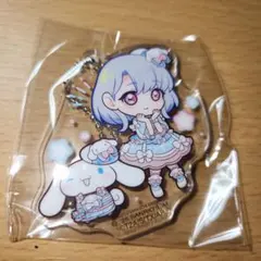 ひみつのアイプリ×サンリオキャラクターズアクリルキーホルダー　える×シナモロール