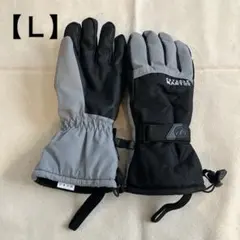 ★スノボ グローブ【Ｌ】グレー　スマホ対応手袋 撥水　スキースノーボード 撥水