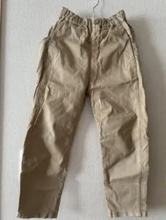 ベージュ ロングパンツ ゴムウエスト　130cm