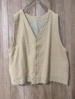 USED★サマンサモスモス★総刺繍2wayベストのサムネイル