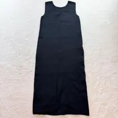 アーバンリサーチ/フリー/黒/ジャンパースカート/後ろスリット/ワンピース/秋冬