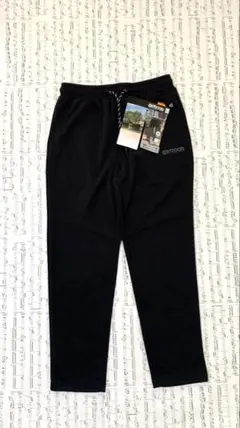 パシオス　outdoor productsイージーテーパードパンツ　ブラック　L