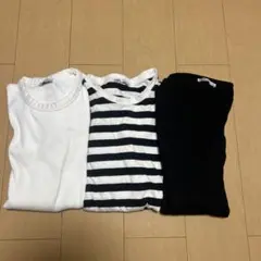 ZARA Tシャツセット L,XLホワイト/ストライプ/ブラック