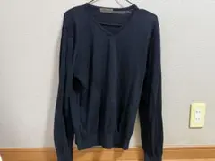 Rinascenté ブラック Vネック ニット