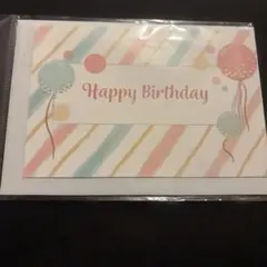 新品未使用 インスタントムービーカード Happy Birthday