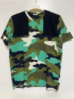 美品 MONCLER ブラック Tシャツ モンクレール 胸ポケ刺繍 サイズXL