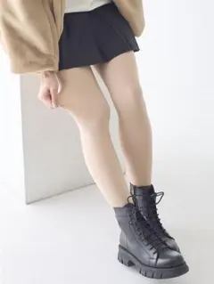 tutuanna フェイクタイツ M-L ベージュ 110デニール