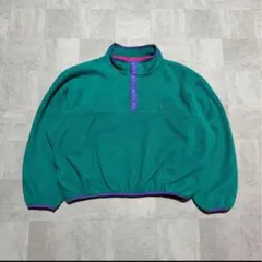 L.L.Bean 80s スナップT フリース プルオーバー 短丈 XL USA