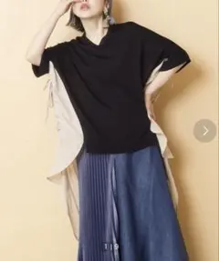 オズモーシス　半袖ニット　バイカラー