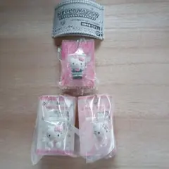 ハローキティ　パッケージミニチュアチャームコレクション　3点セット