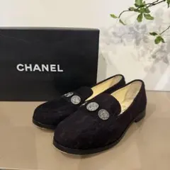 CHANEL コインモチーフ ローファー ブラックのサムネイル
