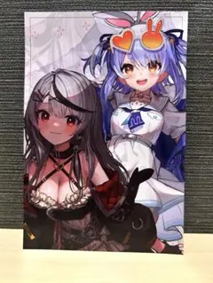 C104 コミケ　ホロライブ　兎田ぺこら　沙花叉クロエ　ポストカード
