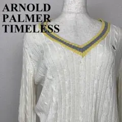 arnold palmer timeless ニット 白 2 1266-B