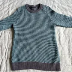 BARNYARDSTORM青緑色とグレーのニットセーター