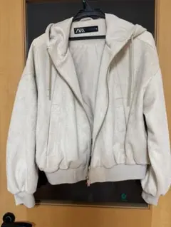 ZARA フェイクスウェード　クロップドジャケット