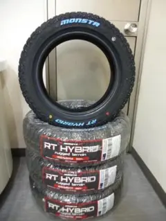 全国送料込☆モンスタRTハイブリッド☆155/65R14☆ホワイトレター