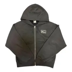 希少XS Nike Stussy コラボ ジップアップパーカー 블랙