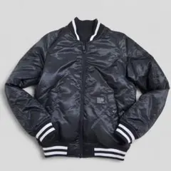 極美品 西川ダウン リバーシブル ダウンジャケット MA-1 ブラック