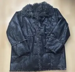 即日発送JEANASIS リバーシブルムートンファーコート ブラック