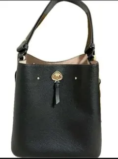 ケイトスペード マーティ ラージバケット ショルダーバッグ 黒