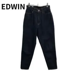 エドウィン　EDWIN ストレートデニム ダークブルー　レディース　M