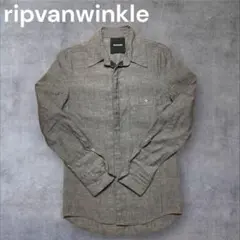 ripvanwinkle 長袖シャツ グレー サイズ3 コットン100% 美品のサムネイル