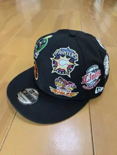 DeNAベイスターズ 歴代マーク総柄キャップ 大洋ホエールズ ブルー 新品
