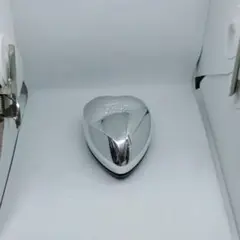 箱無し ハート型シルバー ヘアブラシ ホルダー付き