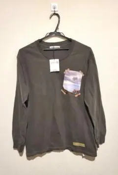 Le CERCLE par rope ダークグレー 長袖カットソー ポケット付き