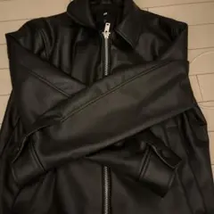 H&M ブラックレザージャケット Mサイズ 値下げ可です