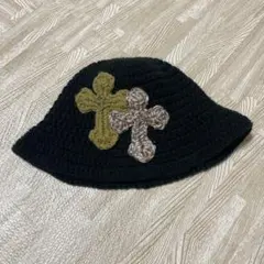 Y.A.R.N クロスモチーフ バケットハット クラッシャーハット ニットハット