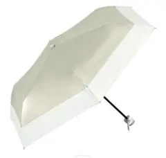折りたたみ傘 晴雨兼用 ホワイト/シルバー